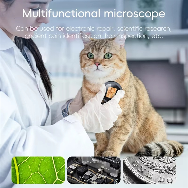 Electronics Repair Microscope - B03B-8 LED Light 500X Digital Handheld