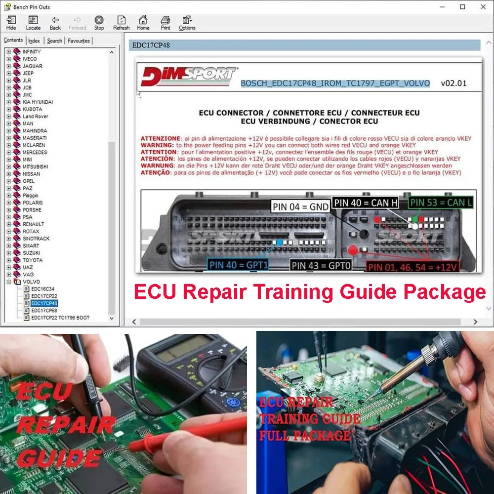 Electronics Repair Basics - ECU Repair Training Guide Package EPROM