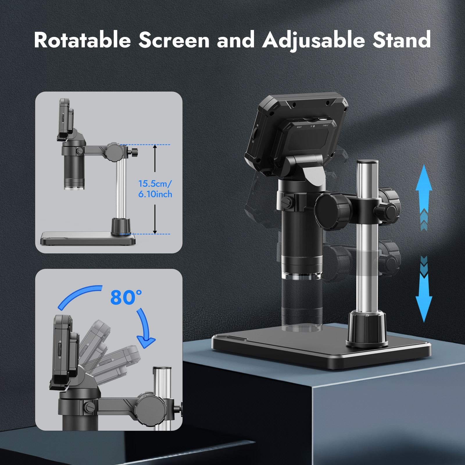 Digital Microscope 2.8 inch 10 - огляд і ціна Electronics Repair Microscope