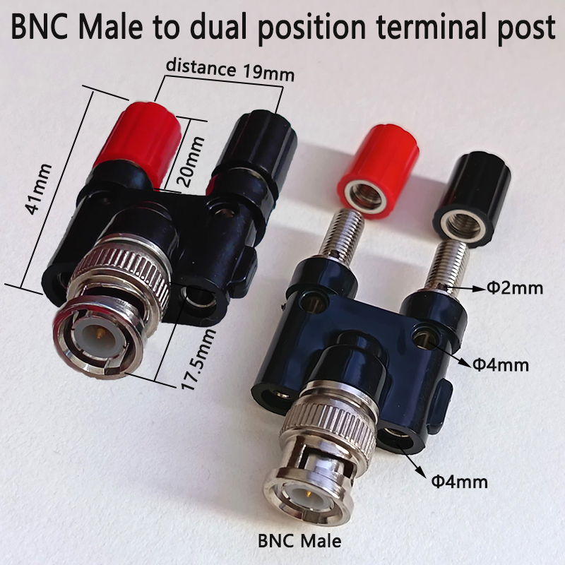 1PC BNC Male/Female to 4mm dua - огляд і ціна Electronics Repair Equipment