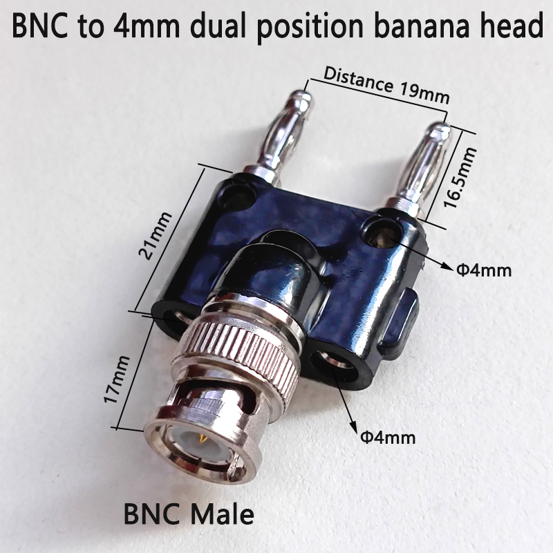 1PC BNC Male/Female to 4mm dua - огляд і ціна Electronics Repair Equipment