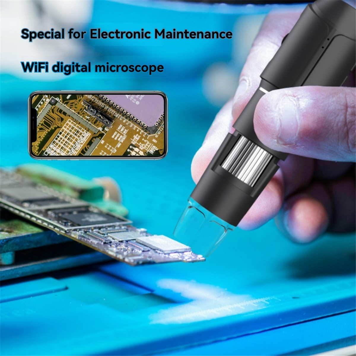 Wifi Digital Microscope 50X-16 - огляд і ціна Electronics Repair Microscope
