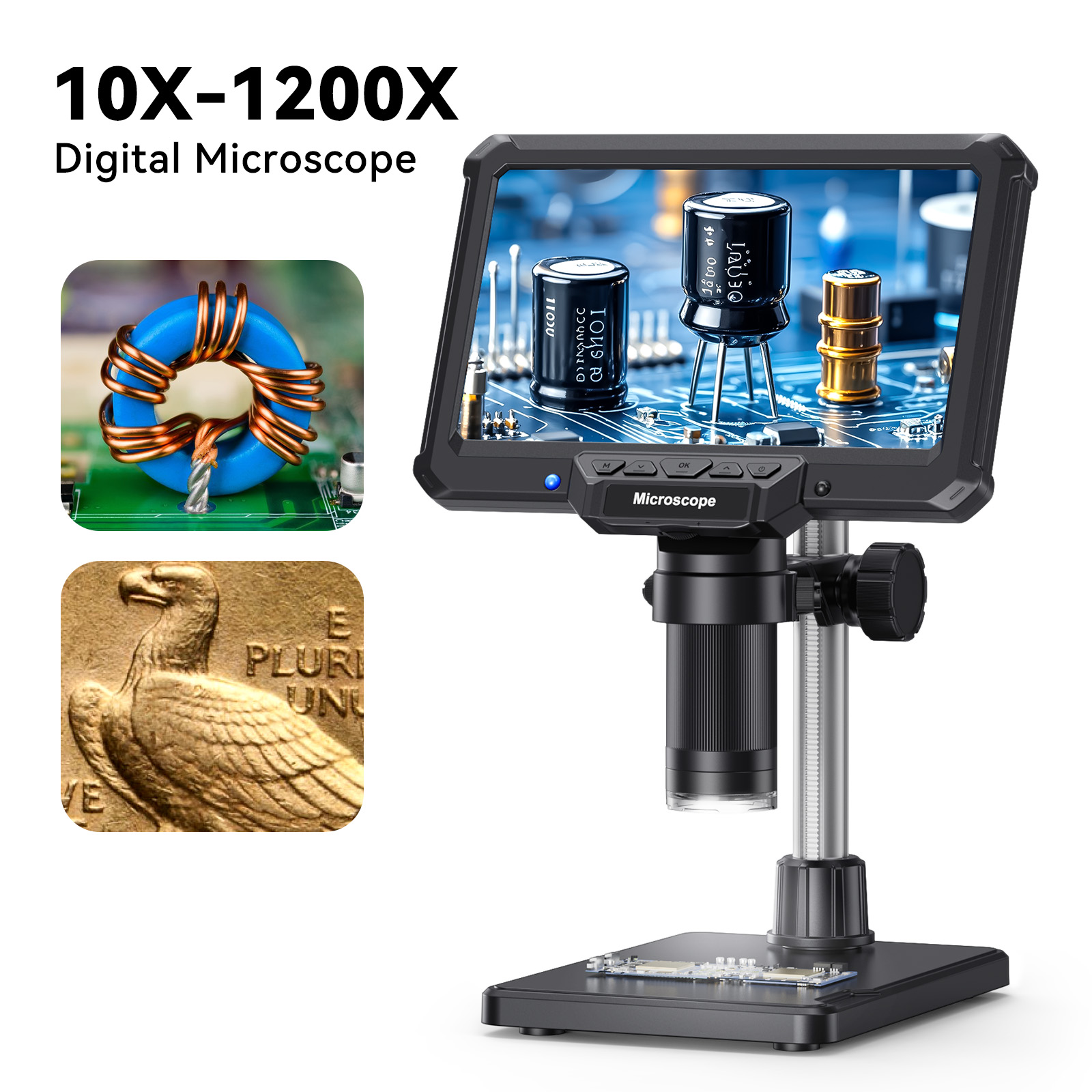 Hayve 7inch Digital Microscope - огляд і ціна Electronics Repair Microscope