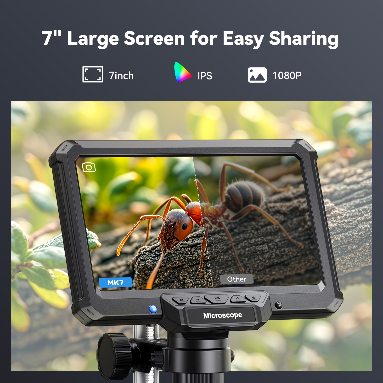 Hayve 7inch Digital Microscope - огляд і ціна Electronics Repair Microscope