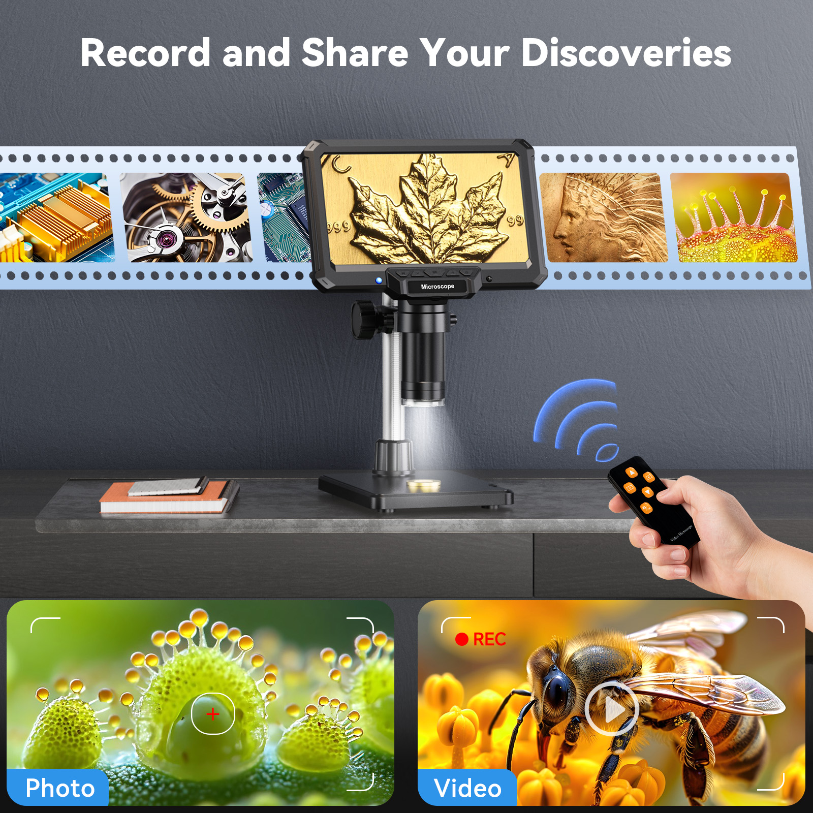 Hayve 7inch Digital Microscope - огляд і ціна Electronics Repair Microscope